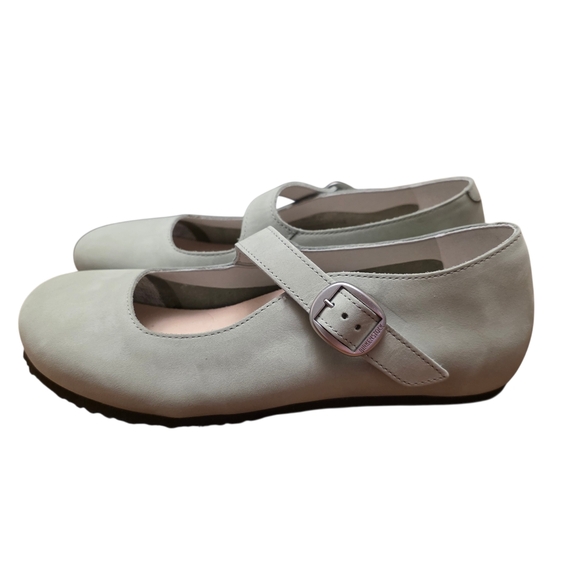 Birkenstock Shoes - Birkenstock Tracy Sage Green Leather Mary Jane Size 10 Narrow